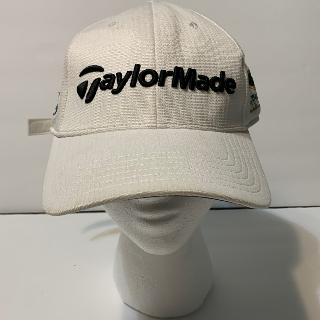 Taylormade Strap Back Baseball Hat Cap Mens Golf Club White